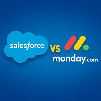 Monday.com vs Salesforce CRM and work management dashboard comparison in 2025