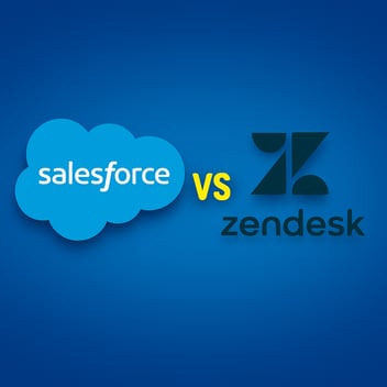 Zendesk vs Salesforce CRM and customer service dashboard comparison in 2025